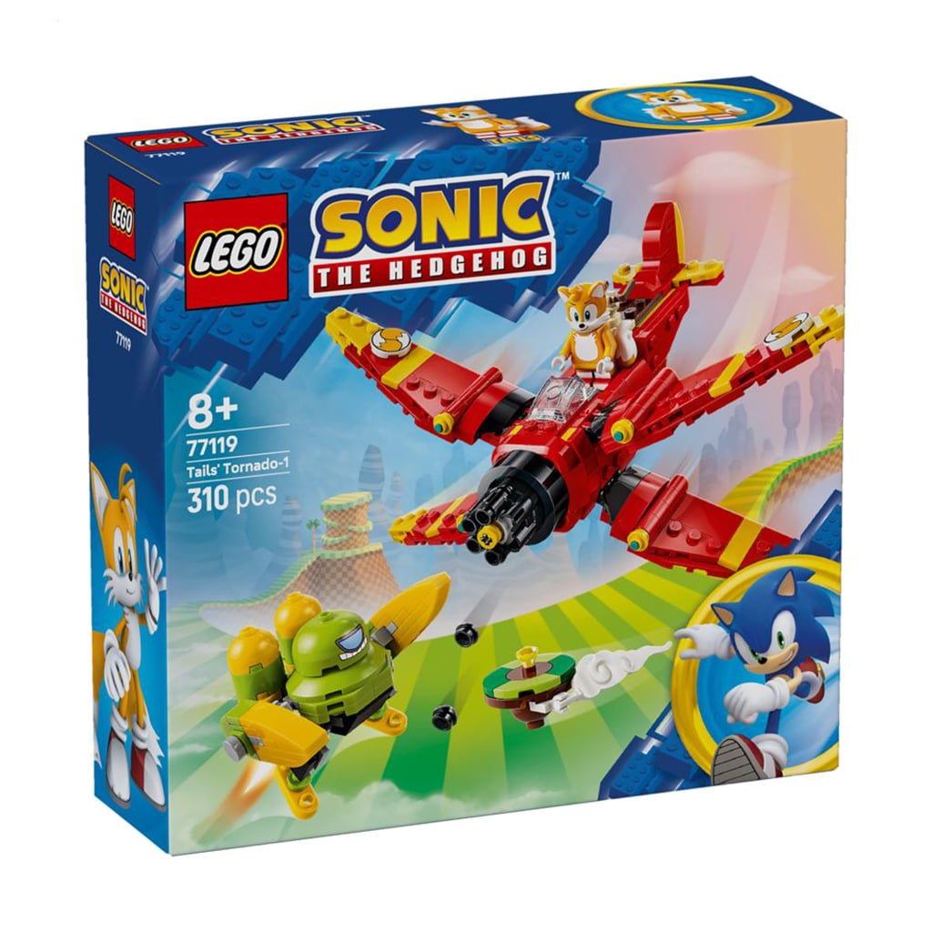 Конструктор LEGO Sonic The Hedgehog Літак Тейлза Торнадо-1, від 8 років, 301 деталь (77119)